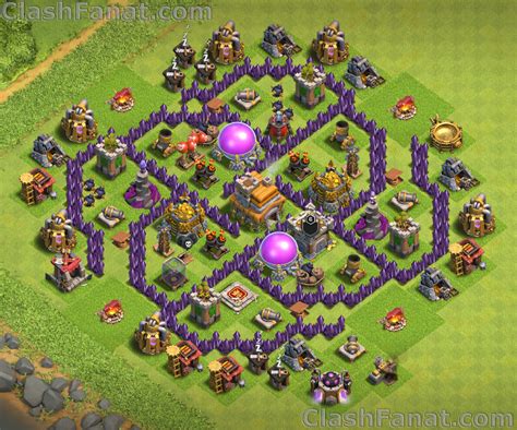 best townhall 7 base layout.